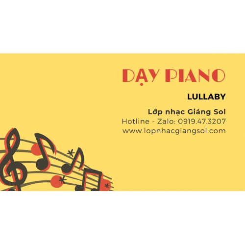 Hướng dẫn Piano Lullaby || Dạy đàn Piano Quận 12 || Lớp nhạc Giáng Sol Quận 12